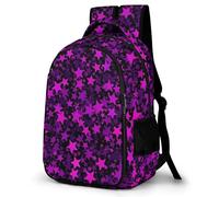 Anceky Sac à dos Purple Star, sac à dos léger, imperméable et décontracté pour les