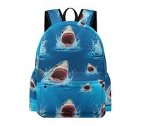 Anceky Sac à dos Shark Ocean, sac à dos décontracté et léger pour hommes