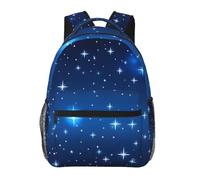 Anceky Sacoche légère pour ordinateur portable à motif étoiles bleues, sac à dos décontracté