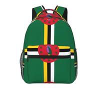 Anceky Sacoche légère pour ordinateur portable, motif drapeau du Commonwealth de Dominique, style décontracté