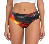 Anceky sous-vêtements Extensibles et Respirants pour Femmes, imprimé volcans Kilauea, Culottes Comfort Flex