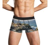 Anceky sous-vêtements pour Hommes de Fishing Village, Boxer Respirant et évacuant l'humidité, sous-vêtements légers pour Hommes