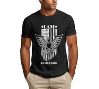 Anceky T-Shirt Je suis Charlie Kirk Repose en Paix T-Shirt Charlie Kirk à Manches Courtes