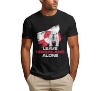Anceky T-Shirt Laissez Le Groenland Tranquille » - Soutien au Groenland - T-Shirt Homme