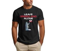 Anceky T-Shirt Laissez Le Groenland Tranquille » - Soutien au Groenland - T-Shirt Homme