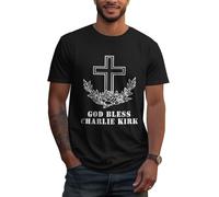 Anceky T-Shirt « Que Dieu bénisse Charlie Kirk » Priez pour Charlie Kirk T-Shirt Repose