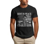 Anceky T-Shirt Repose en Paix Charlie Kirk T-Shirt Priez