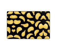 Anceky Tapis de Sol antidérapant à Motifs de Chips, Grand Format et Absorbant, 152 x 99 cm (60 x 39 Pouces).