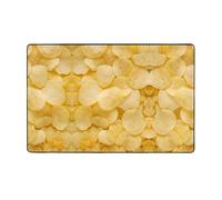 Anceky Tapis de Sol antidérapant à Motifs de Chips, Grand Format et Absorbant, 152 x 99 cm (60 x 39 Pouces).
