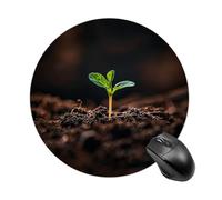 Anceky Tapis de Souris antidérapant en Caoutchouc, Lavable et imperméable, Motif « Seedling Sprouts », pour Ordinateur Portable, Bureau et Maison