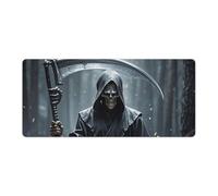Anceky Tapis de Souris de Jeu Grim Reaper, Base en Caoutchouc antidérapant, Tapis de Souris pour Bureau, Jeu, Maison, 40 x 90 cm