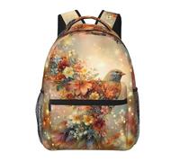 Anceky Un phénix né des fleurs printanières épanouies. Sac à dos de voyage, sac à dos pour ordinateur portable, sac à dos décontracté pour hommes et femmes.