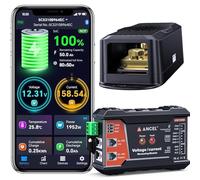 ANCEL BM1000 Moniteur de batterie Bluetooth avec shunt 400 A, large plage de 10 à 120 V, suivi SOC de tension en temps réel, compatible avec les systèmes de camping-car, solaire, marin et hors réseau