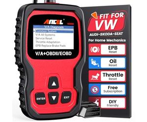 ANCEL VD500 Valise Diagnostic Auto pour VW pour Audi pour Skoda pour Seat | EPB ABS SRS Lecteur de Code Adaptateur du Papillon des Gaz Outil de Réinitialisation des Plaquettes de Frein