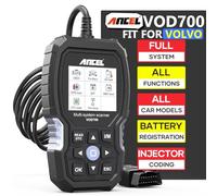 ANCEL VOD700 Outil Diagnostic Voiture pour Systèmes Complets pour les Véhicules Volvo, Valise Diagnostic Auto OBD2 avec 12+ Fonction de Reset, Fonction OBD2 Complètes, Lecteur de Code avec Diagnostics