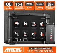 ANCEL X7 Scanner OBD2 - Outil de diagnostic automobile toutes fonctions avec test actif et plus de 10 fonctions de réinitialisation - Écran 10,1 pouces - Scanner de pannes automobile X7