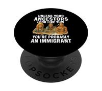 Ancêtres amérindiens Immigrant vérité indigène migra PopSockets PopGrip Adhésif
