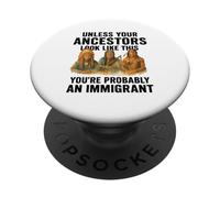 Ancêtres amérindiens Immigrant vérité indigène migra PopSockets PopGrip Adhésif