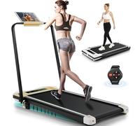 ANCHEER Under Desk Treadmill with Incline, 3 in 1 Walking Pad with Remote Control, 2.5HP Folding Treadmill for Home, 300lbs Weight Capacity Quiet Jogging Running Electric Machine
