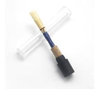 Anches de hautbois C Ton C Soft Bulrush Embouchure pour étudiants et jeu d'orchestre Force moyenne Bleu ou rouge 1 pièce (bleu)