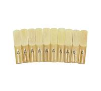 Anches de Saxophone Alto 2 Lade 10 Pièces Anches en Bambou Force 2.5 pour Accessoire de Remplacement de Saxophone Alto Bb