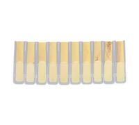 Anches de saxophone soprano professionnel en si bémol, 10 pièces, anches de saxophone traditionnelles de haute qualité, force 2,5, son clair, design non limé, pour débutants,