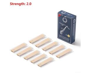 Anches de saxophone ténor en roseau naturel, lot de 10 force 2.0-3.0 | Offre une réponse rapide, un ton résonnant et une excellente stabilité de la hauteur de note.
