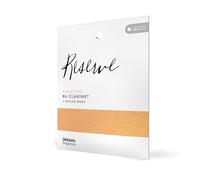 Anches pour clarinette si bémol D'Addario Organic Reserve Evolution, force 3, emballages individuels (pack de 3)