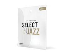Anches pour saxophone alto D'Addario Organic Select Jazz, coupe à la française, force 2 Medium, emballages individuels (pack de 3)