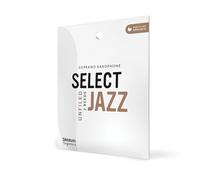 Anches pour saxophone soprano D'Addario Organic Select Jazz, coupe à l'américaine, force 3 Soft, emballages individuels (pack de 3)
