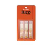 D'Addario - Anches pour clarinette si bémol Rico Orange RCA0315 - Force 1.5 - Boîte de 3