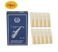 Anches Traditionnelles pour Saxophone Alto Mib, en roseau naturel, force 2.5, consistantes et faciles à jouer. Boîte de 10 pièces