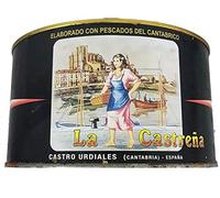 Anchois salés pêchent au printemps dans la boîte de 5 kg de La Castreña. 11 poissons par portée