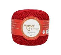 Anchor 4771006-00047 Fil à crochet en coton Rouge