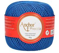 Anchor 4771016-00142 Fil à crochet en coton Bleu