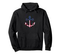 Anchor Boat Cruise Ship American Flag Captain Sailor Sweat à Capuche
