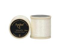 Anchor Fil à Broder, Polyester Polyamide, 00304 métallisé, metallic, Set de 50 Pièces