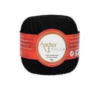 Anchor Fil à Crochet en Coton Noir