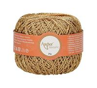 Anchor Tapisserie Wool – Fils à crocheter Métallique – 25 g, 100 m – Gold