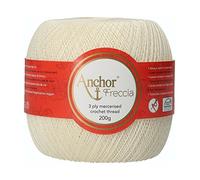 Anchor - Freccia | Coloris 06650 | Fil à crocheter taille 20 | Pelote 200g | Fil pour crochet 100% coton, idéal pour activité créative
