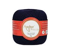 Anchor Freccia 4771012-00127 Fil à crocheter Bleu 100% coton