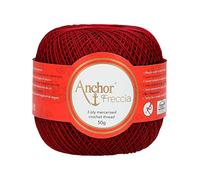 Anchor Freccia 4771016-00044 Fil à crocheter Rouge 100% coton