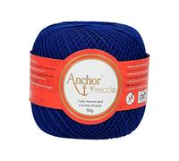 Anchor Freccia 4771016-00134 Fil à crocheter Bleu 100% coton
