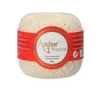 Anchor Freccia 4771020-06650 Fil à crochet Blanc 20 100 % coton