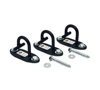 Anchor Gym Lot de 3 mini ancrages muraux H1 conçus pour sangles de poids, bandes de résistance, musculation, gym à domicile, thérapie physique