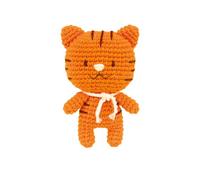 Anchor - Mini Kit Amigurumi Tyson le Tigre | Tout le nécéssaire à la réalisation Inclus | Kit Crochet Facile | 9 cm - Idéal Débutants & Cadeau Créatif - Ref A28C01-XS