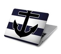 Anchor Navy Etui Coque Housse pour MacBook Pro 14 M1-M5 A2442 A2779 A2992 A2918 A3112 A3185 A3401 A3434 A3112