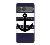 Anchor Navy Etui Coque Housse pour Sony Xperia 10 VII