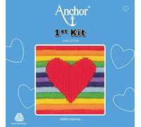 Anchor Premier kit Point de Croix pour Enfant Motif cœur Multicolore