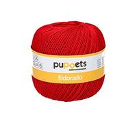 Puppets Fil à Crochet, Coton, 47, Rouge